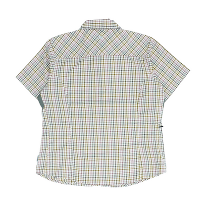 Beige Check Button Down