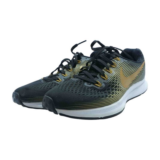 Air Zoom Pegasus 34 'Black Metallic Gold' Low-Top Athletic Shoes