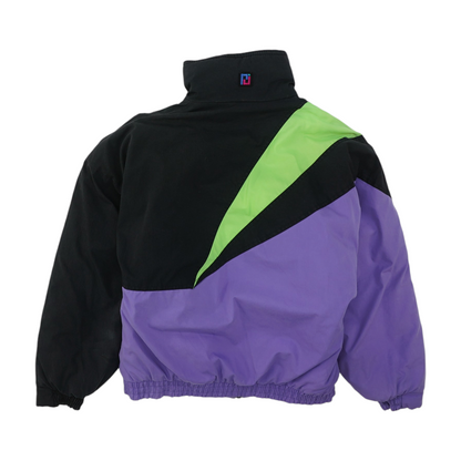 Vintage Color-Block Puffer Jacket