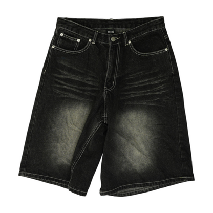 Black Denim Shorts