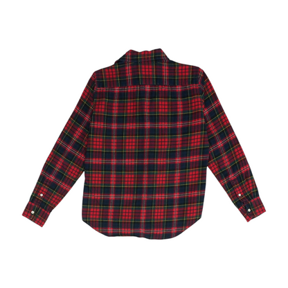 Multi Plaid Flannel Button Down