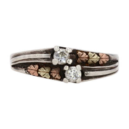 Sterling Silver White Stone Fashion Ring