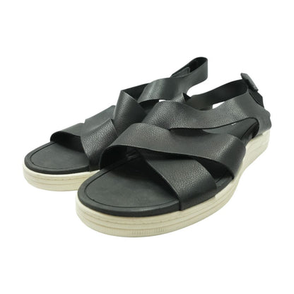 Black Wedged Sandals