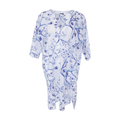 White Floral Mini Dress