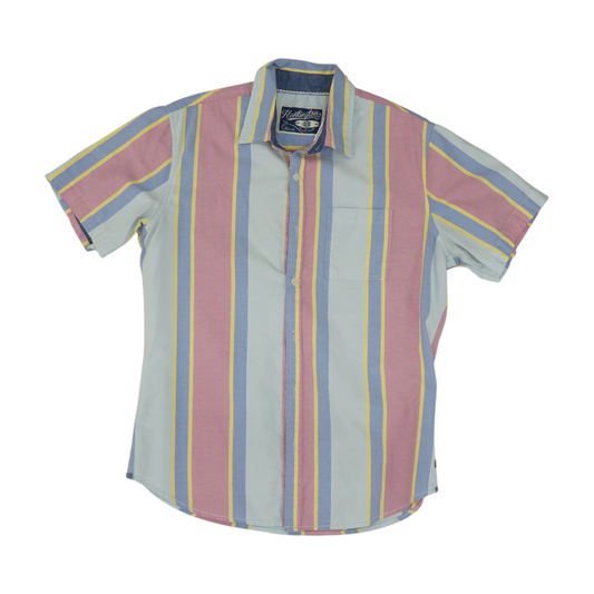 Multi Striped Short Sleeve Button Down