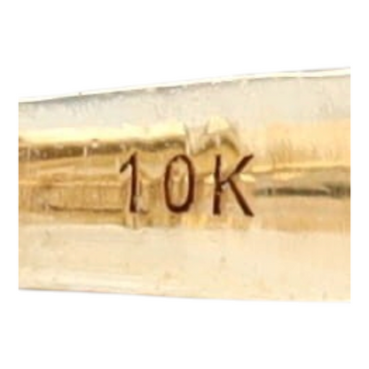 10K Two-Tone Gold Diamond Stud Earrings