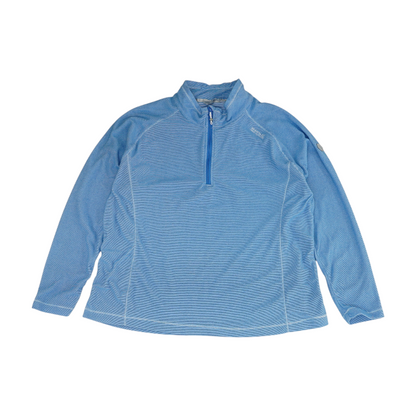 Blue Striped 1/4 Zip Pullover