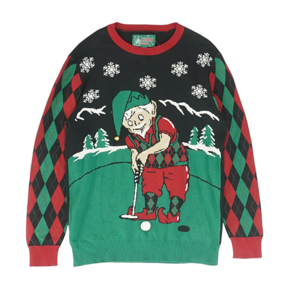 Multi Graphic Pullover Sweater