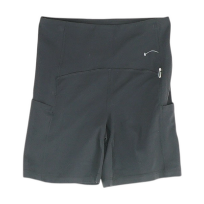 Black Solid Active Shorts