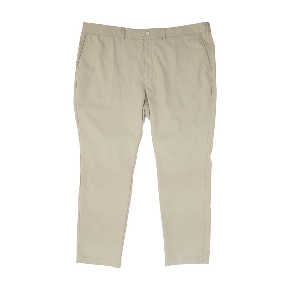 Khaki Solid Active Pants