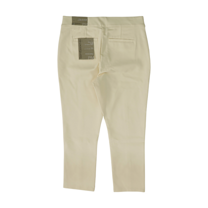 Ivory Solid Chino Capris