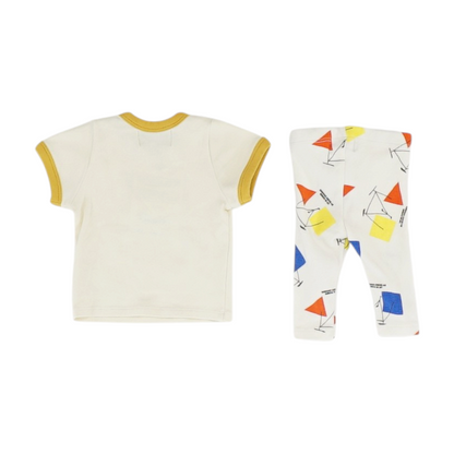 Beige Short Sleeve Set