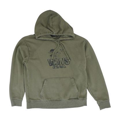 Green Solid Hoodie Pullover