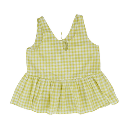Yellow Check Blouse