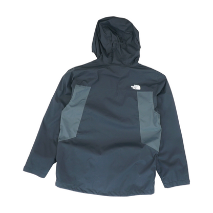 Black Color Block Rain Jacket