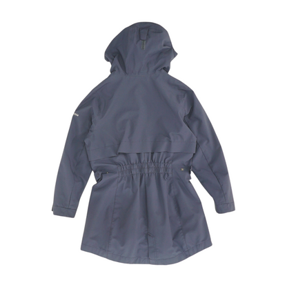 Blue Solid Rain Jacket