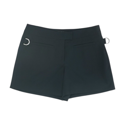 Black Solid Chino Shorts