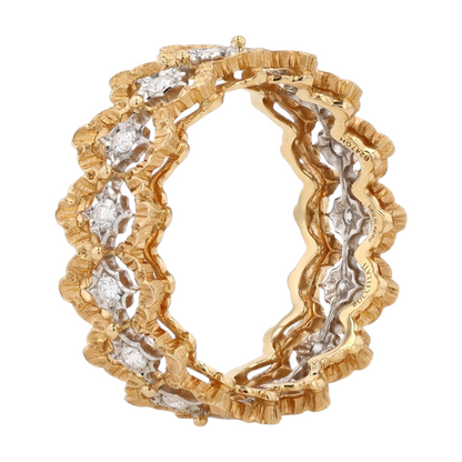1/3 ctw 18K Two-Tone Gold Diamond Band Ring