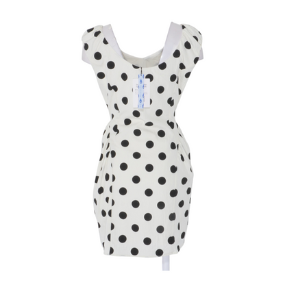 Ivory Polka Dot Mini Dress