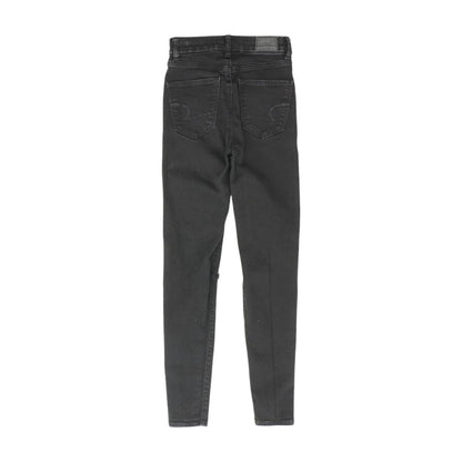 Black Solid Jeans