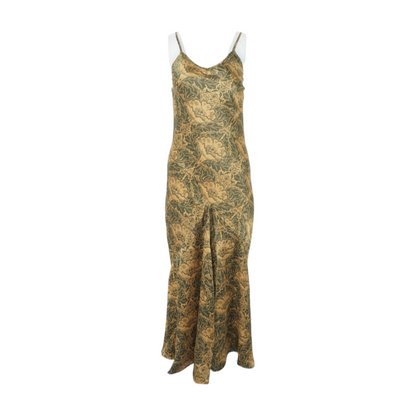 Green Floral Maxi Dress