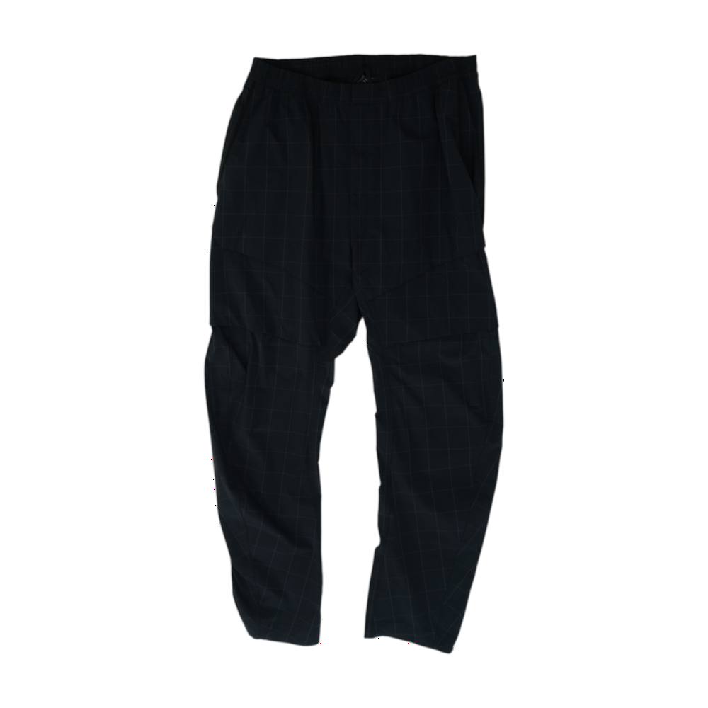 Black Tall Check Regular Pants