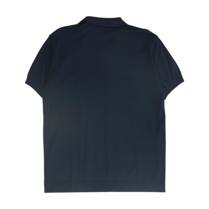 Navy Solid Short Sleeve Polo