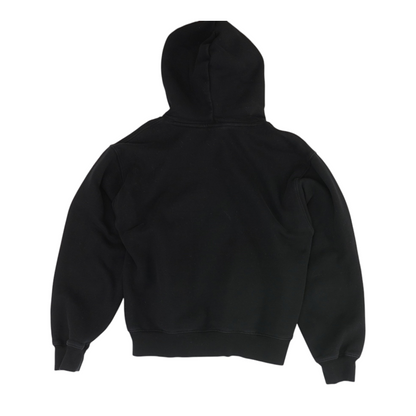 Black Solid Hoodie Pullover