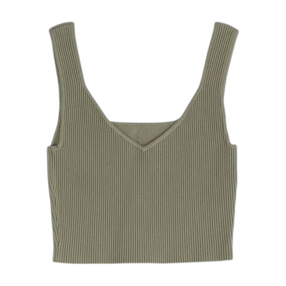 Olive Cropped Blouse