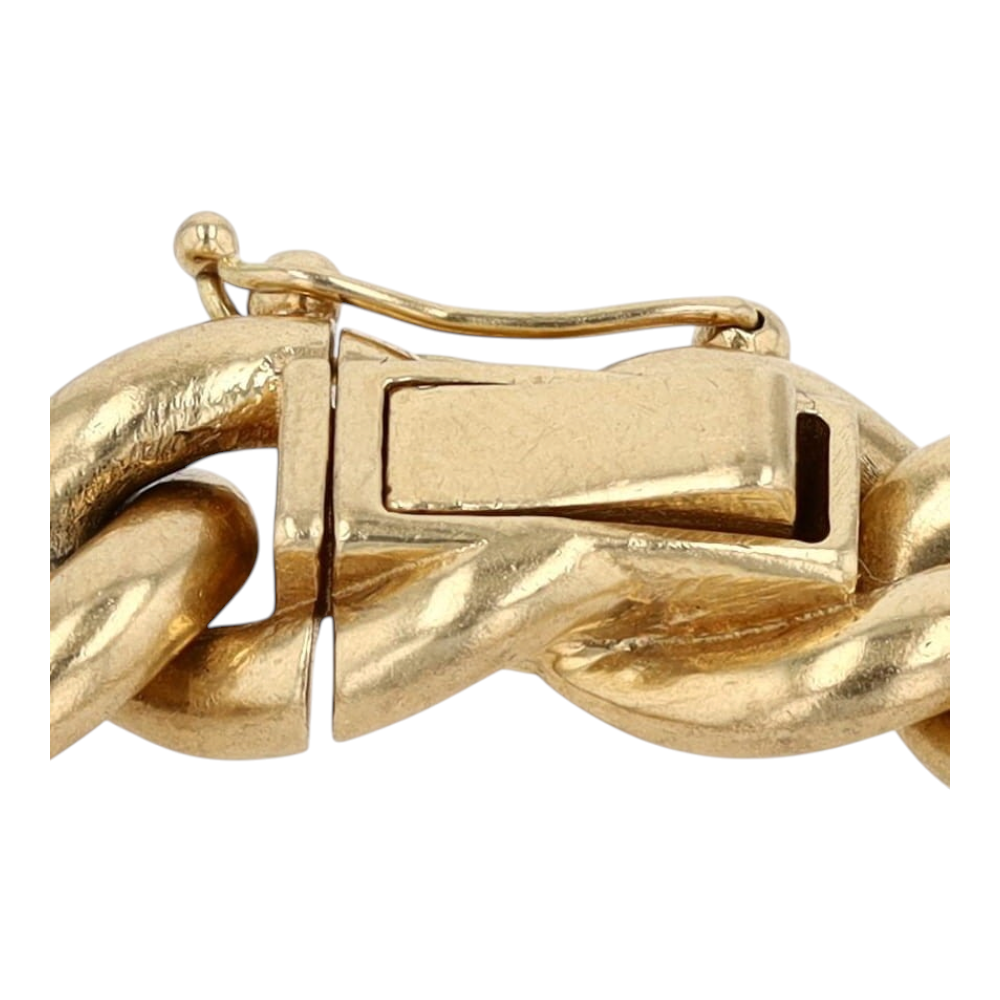 2 1/4 ctw 18K Two-Tone Gold Diamond Chain Bracelet