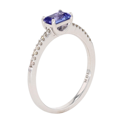 1/3 ctw 10K White Gold Tanzanite Fashion Ring