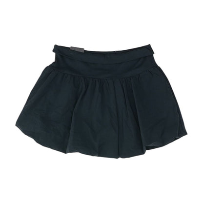 Black Solid Mini Skirt