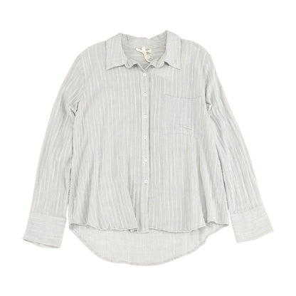 Gray Striped Button Down