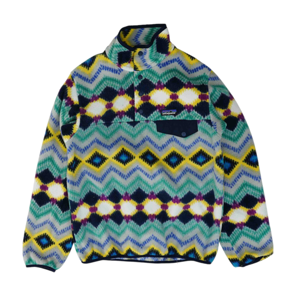 Multi Abstract 1/4 Zip Pullover