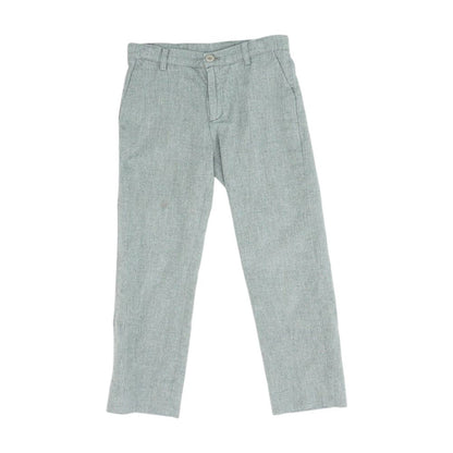 Gray Solid Dress Pants