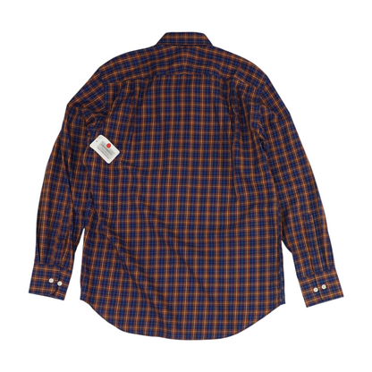 Blue Plaid Long Sleeve Button Down