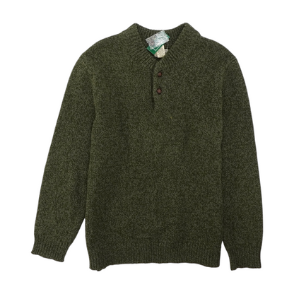 Green Solid Pullover Sweater
