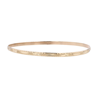 10K Yellow Gold Bangle Bracelet