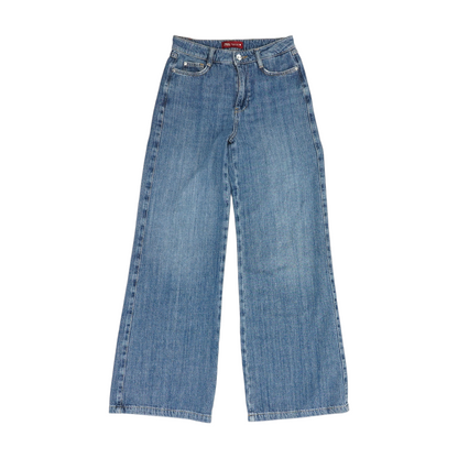 Blue Wide Leg Jeans