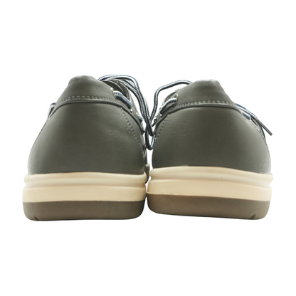 Gray Lace-Up Casual Shoes