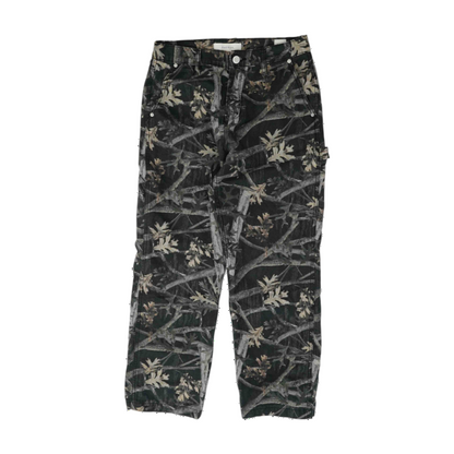 Black Camo Loose Jeans