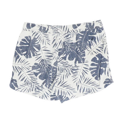 Blue Tropical Knit Shorts