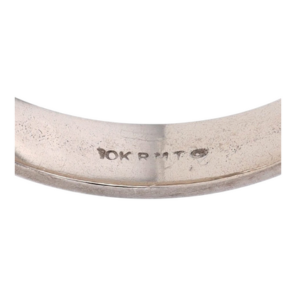 10K White Gold Band