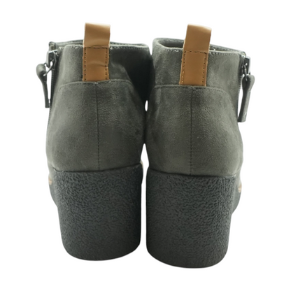 Gray Ankle Boots