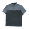 Navy Color Block Short Sleeve Polo