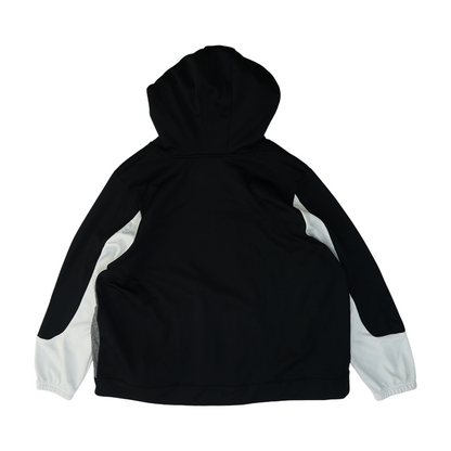 Gray Color Block Hoodie Pullover