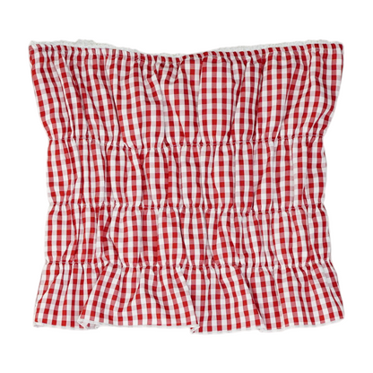 Red Check Blouse