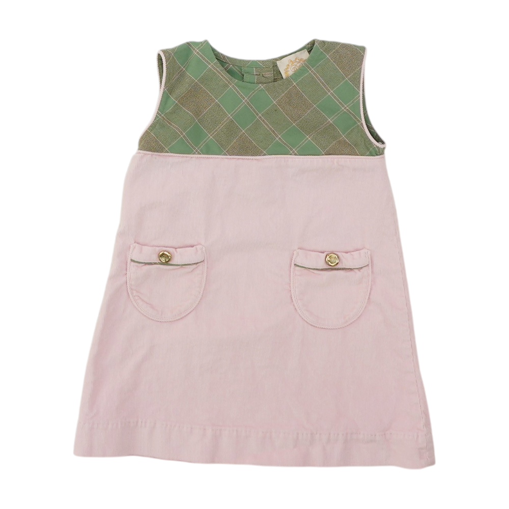 Pink Color Block Dress