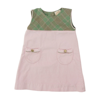 Pink Color Block Dress