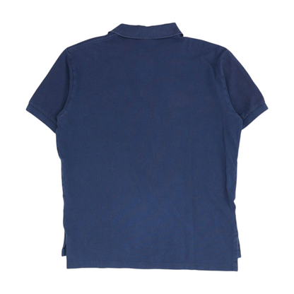 Navy Solid Short Sleeve Polo